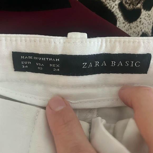 Zara white ankle pants - Picture 1 of 7